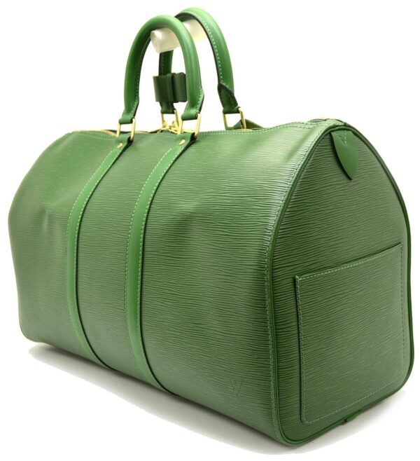 11551043 1 Louis Vuitton Keepall 45 Bag Epi Green