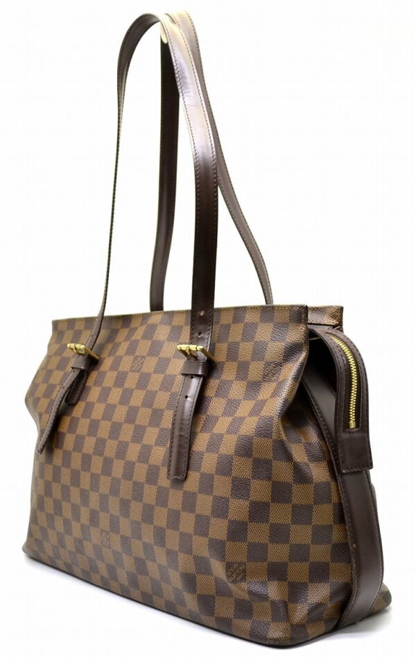 11551129 1 Louis Vuitton Chelsea Tote Bag Damier Brown