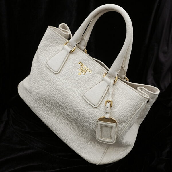 11557 6 Prada Handbag Ivory