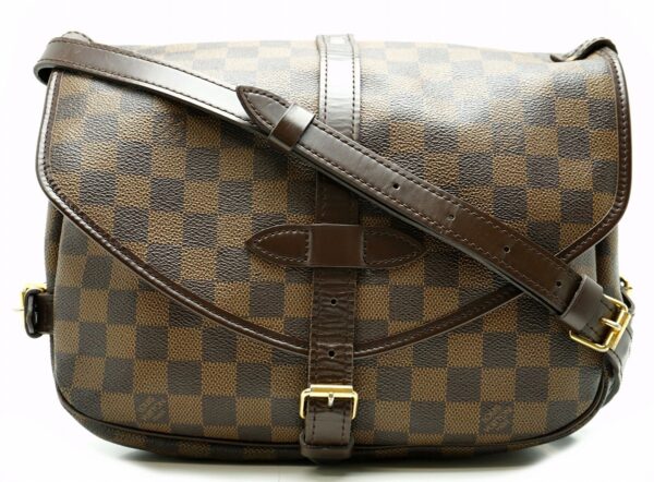 11560318 Louis Vuitton Saumur 30 Double Sided Shoulder Bag Damier Brown