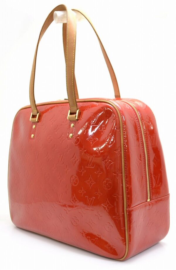 11560650 1 Louis Vuitton Sutton Mini Tote Bag Vernis Red