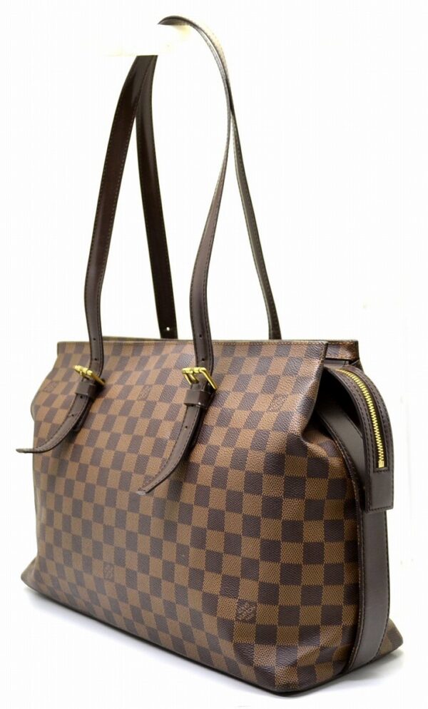 11560838 1 Louis Vuitton Chelsea Tote Bag Damier Brown