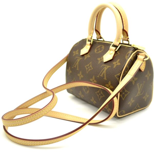 11561251 1 Louis Vuitton Nano Speedy Shoulder Bag Monogram Brown