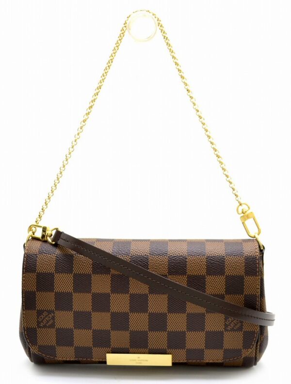 11561286 Louis Vuitton Favorite PM Clutch Bag Damier Brown