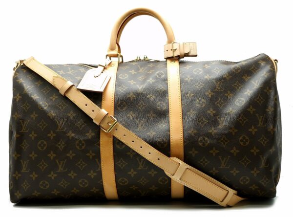 11561293 Louis Vuitton Keepall Bandouliere 55 Bag Monogram Brown