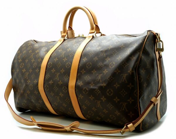 11561293 1 Louis Vuitton Keepall Bandouliere 55 Bag Monogram Brown