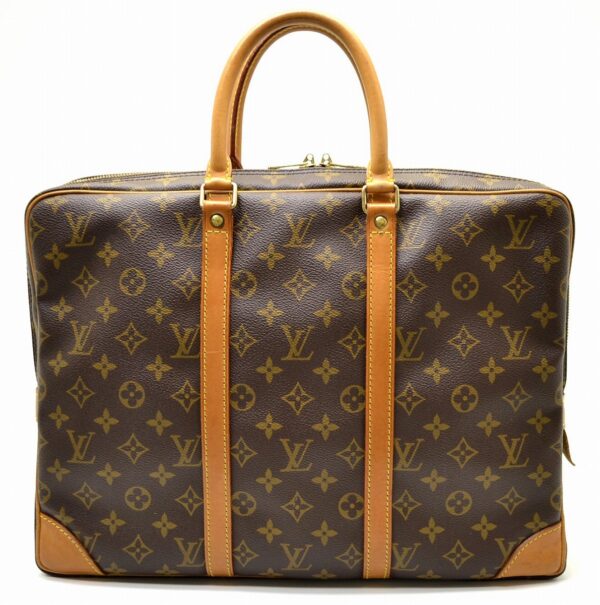 11561396 Louis Vuitton Porte de Cumin Briefcase Monogram Brown