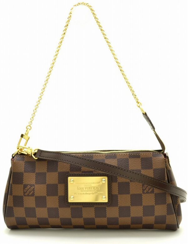 11570043 Louis Vuitton Eva Accessory Pouch Damier Brown