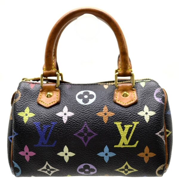 11570181 Louis Vuitton Mini Speedy Pouch Multicolor Black