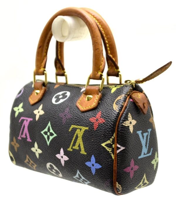 11570181 1 Louis Vuitton Mini Speedy Pouch Multicolor Black