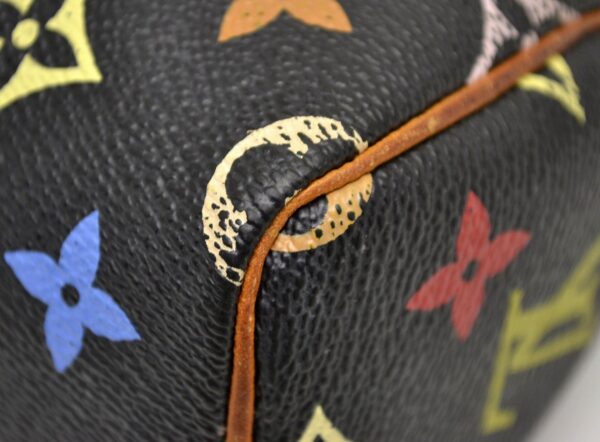 11570181 2 Louis Vuitton Mini Speedy Pouch Multicolor Black