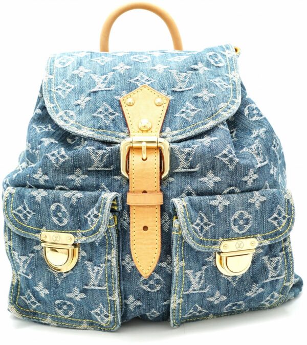 11570289 Louis Vuitton Sac Ad PM Backpack Monogram Denim Blue