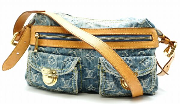 11571000 Louis Vuitton Baggy PM Shoulder Bag Monogram Denim Blue