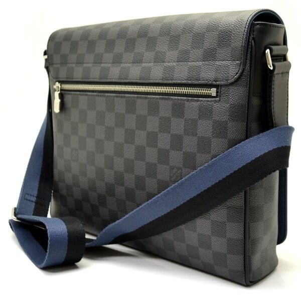 11571121 1 Louis Vuitton District MM Shoulder Bag Damier Graphite Black