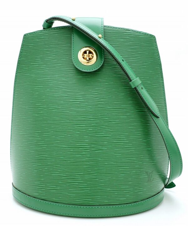 11571250 Louis Vuitton Cluny Shoulder Bag Epi Green