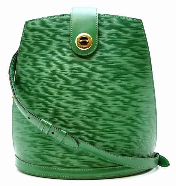 11571380 Louis Vuitton Cluny Shoulder Bag Epi Green