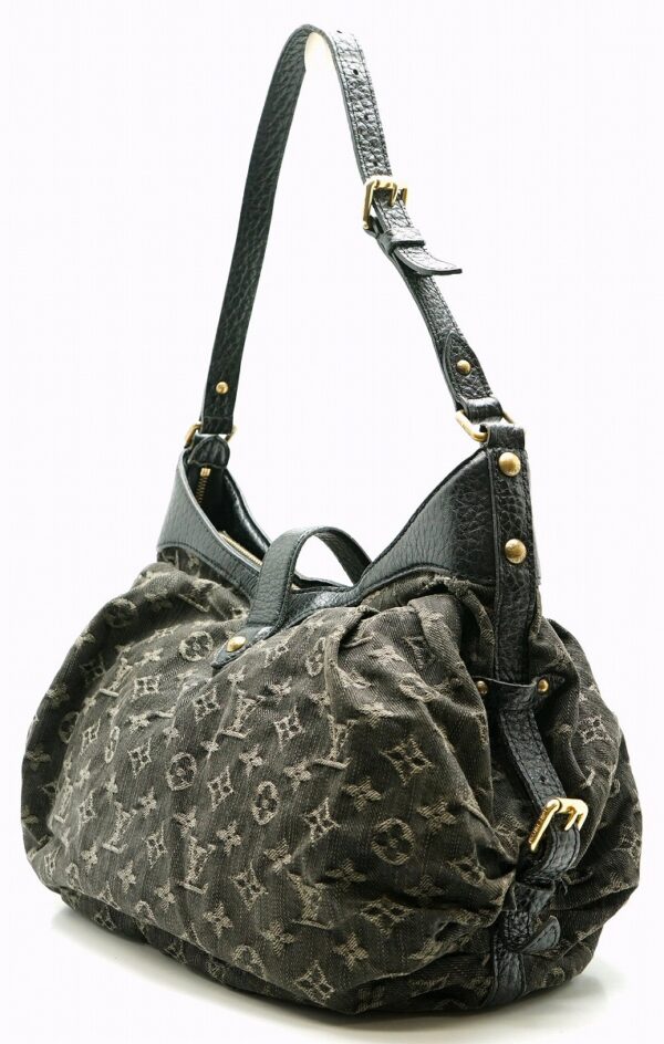 11571491 1 Louis Vuitton XS Shoulder Bag Monogram Denim Black