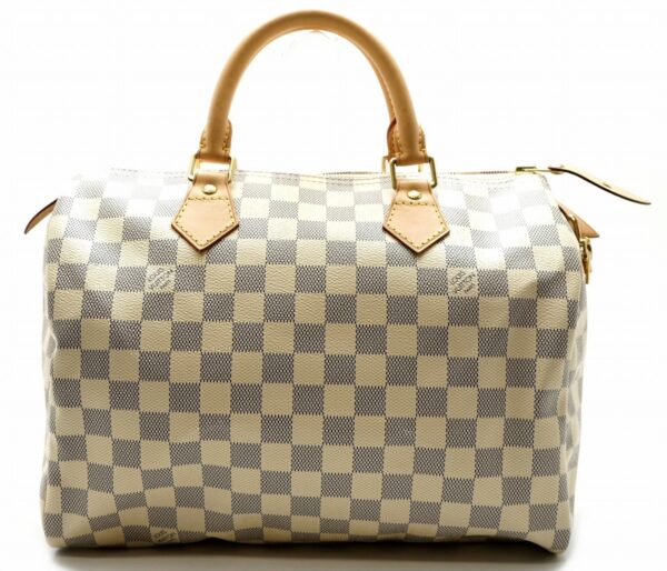 11580172 Louis Vuitton Speedy 30 Mini Bag Damier Azur Brown