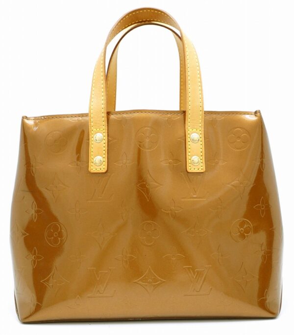 11580644 Louis Vuitton Reid PM Tote Bag Vernis Bronze