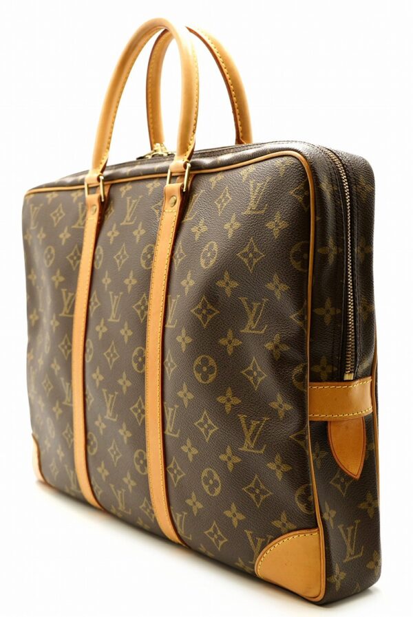 11581004 1 Louis Vuitton Porte de Cumin Voyage Briefcase Monogram Brown