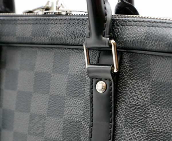 11581115 5 Louis Vuitton Porte de Cumin Voyage Briefcase Damier Graphite Black