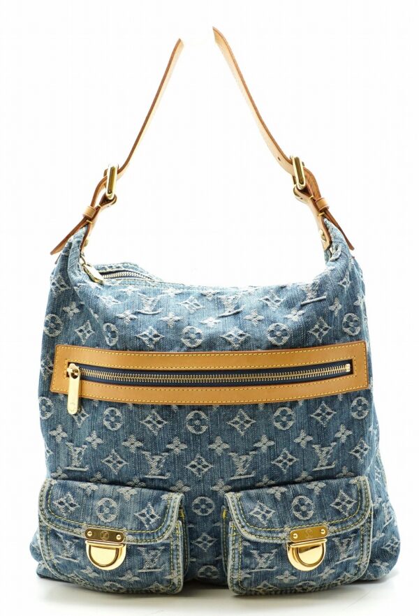 11581228 Louis Vuitton Baggy GM Shoulder Bag Monogram Denim Blue