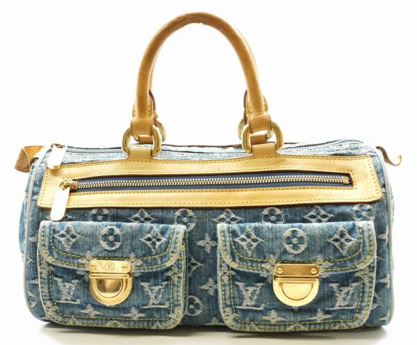 11581234 Louis Vuitton Neo Speedy Mini Bag Monogram Denim Blue