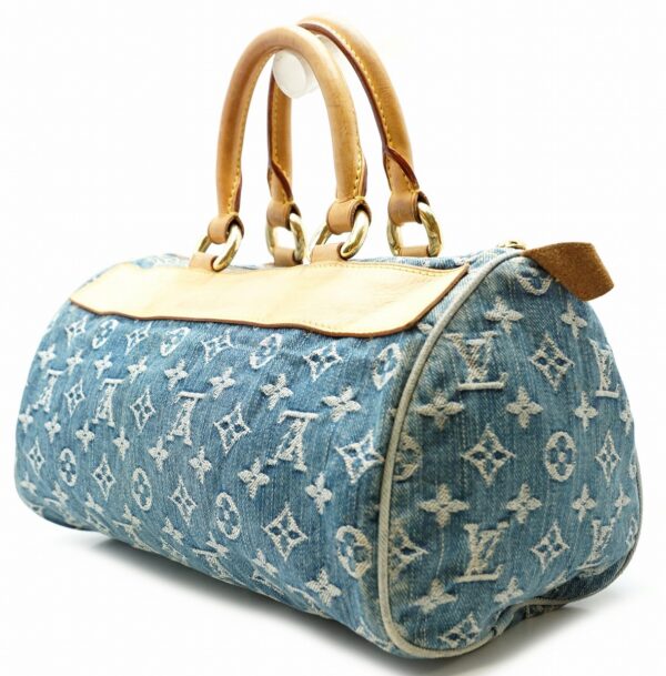 11581234 1 Louis Vuitton Neo Speedy Mini Bag Monogram Denim Blue