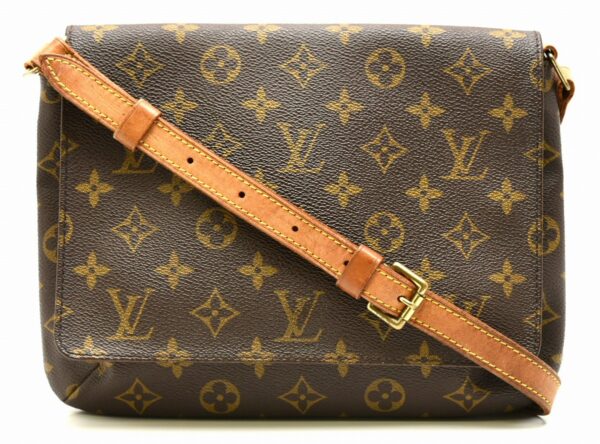 11581353 Louis Vuitton Musette Tango Shoulder Bag Monogram Brown