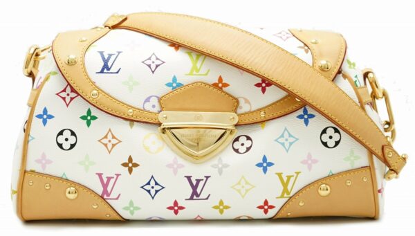 11581570 Louis Vuitton Beverly MM Shoulder Bag Multicolor White