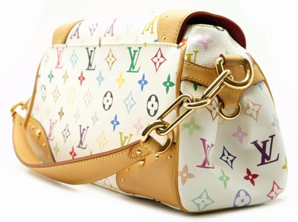 11581570 1 Louis Vuitton Beverly MM Shoulder Bag Multicolor White