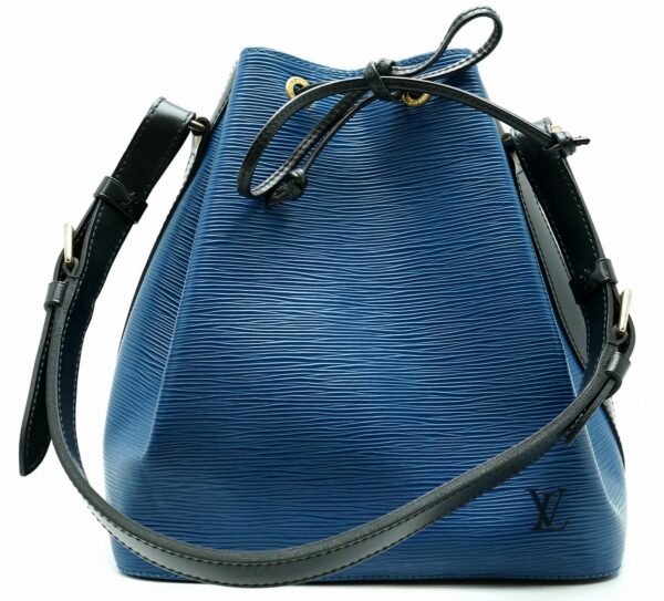 11590295 Louis Vuitton Petit Noe Bicolor Shoulder Bag Epi Blue Black