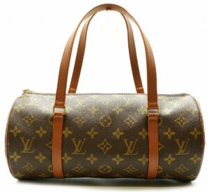 11590412 Louis Vuitton Monogram Hudson PM Canvas Shoulder Bag Brown