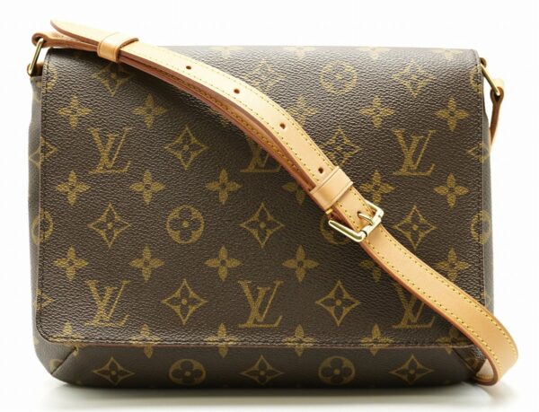 11590543 Louis Vuitton Musette Tango Shoulder Bag Monogram Brown