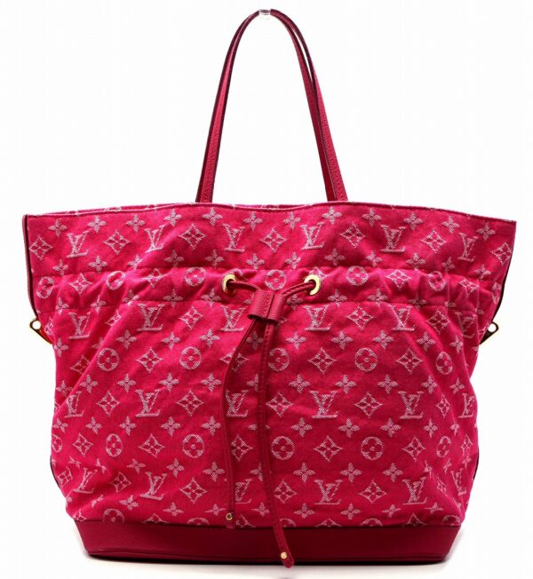 11590793 Louis Vuitton Noéful MM Tote Bag Denim Pink