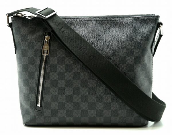 11590812 Louis Vuitton Mick PM Shoulder Bag Damier Graphite Black