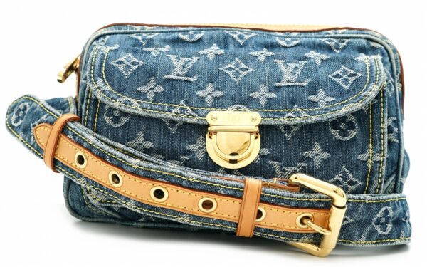 11590835 Louis Vuitton Bum Bag Denim Monogram Brown