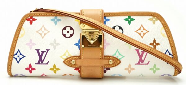 11591379 Louis Vuitton Shirley Clutch Bag Multicolor White