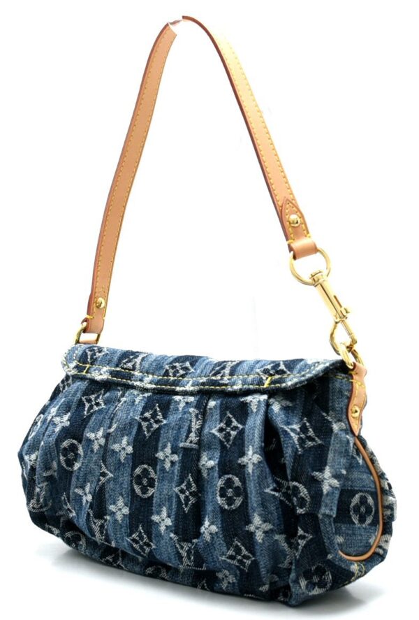 11591395 1 Louis Vuitton Mini Pleaty Raye Shoulder Bag Denim Blue