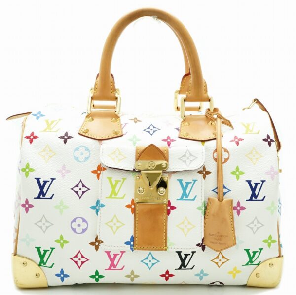 11591475 Louis Vuitton Speedy 30 Mini Bag Multicolor White