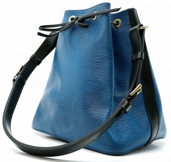 11591497 1 Louis Vuitton Petit Noe Shoulder Bag Epi Bicolor Blue Black