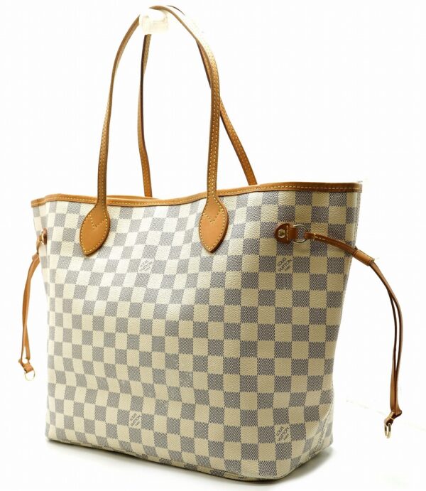 11600016 1 Louis Vuitton Neverfull MM Tote Bag Damier Azur White