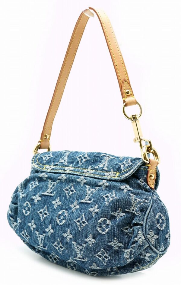 11600113 1 Louis Vuitton Mini Pleaty Shoulder Bag Denim Blue