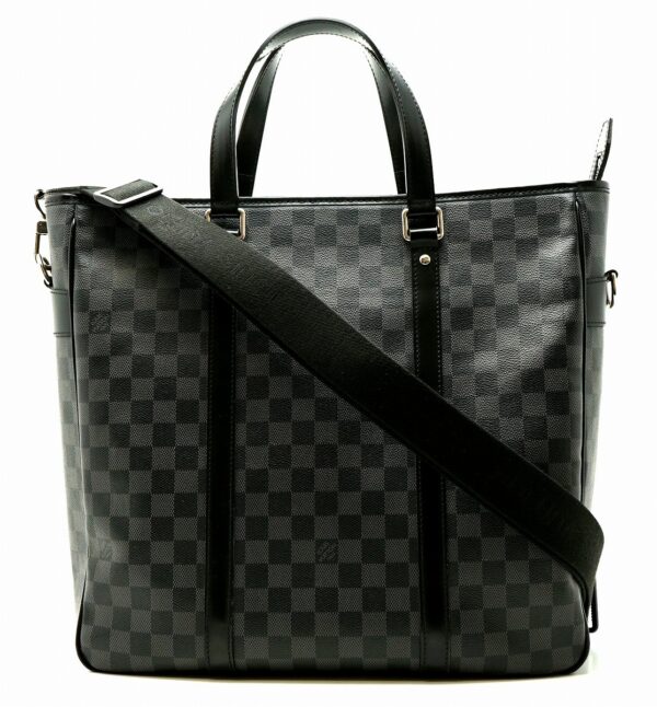 11600784 Louis Vuitton Tadao 2WAY Tote Bag Damier Graphite Black