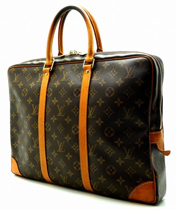 11600811 1 Louis Vuitton Porte de Cumin Voyage Briefcase Monogram Brown