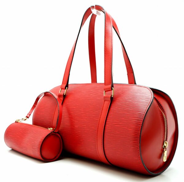 11600820 1 Louis Vuitton Soufflot Handbag Epi Red