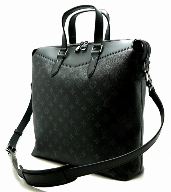 11601216 1 Louis Vuitton Eclipse Tote Explorer Document Bag Monogram Black