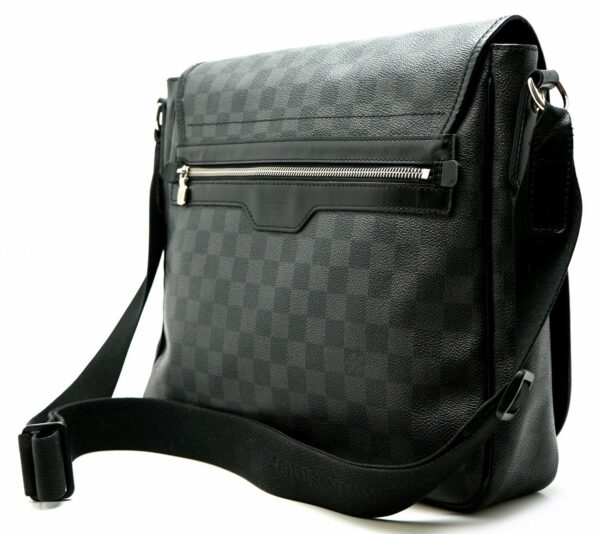 11601428 1 Louis Vuitton Daniel MM Shoulder Bag Damier Graphite Black