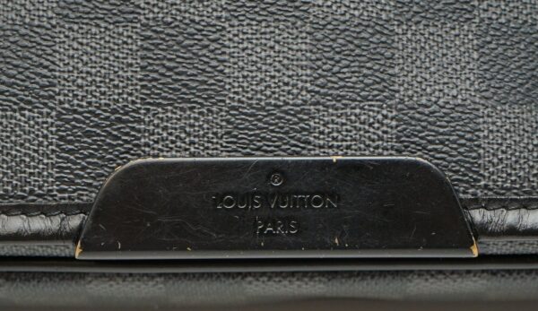 11601428 8 Louis Vuitton Daniel MM Shoulder Bag Damier Graphite Black