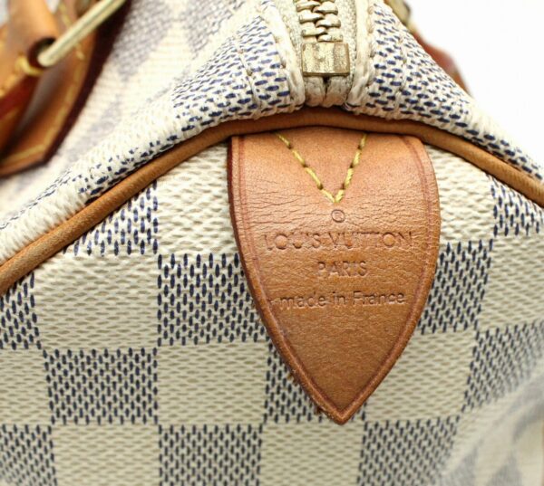 11601456 8 Louis Vuitton Speedy 25 Mini Bag Damier Azur White